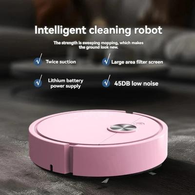3'ü 1 Arada Akıllı Süpürme Robotu 4000 Pa Elektrikli Süpürge Güçlü Emiş Kolay Kullanım Sert Zeminler Evcil Hayvan Tüyleri Halılar İçin Uygun