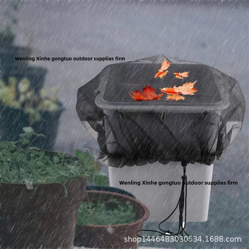 Myggnettingdeksel for regntønne Slitesterk polyesternetting for utendørs vanntanker, filtrerer rusk Forhindrer skadedyr