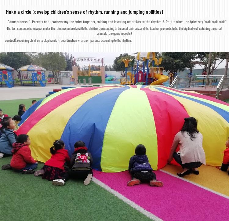 Rainbow Umbrella Early Education Outdoor Parent-Child Toys and Sports Equipment for Kids
