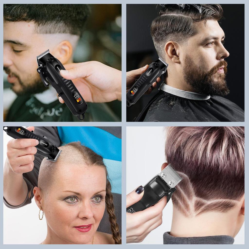 Professional Hair Clippers for Men Corded Hair Clipper Hair Trimmer Zero 0MM T-Blade Trimmer