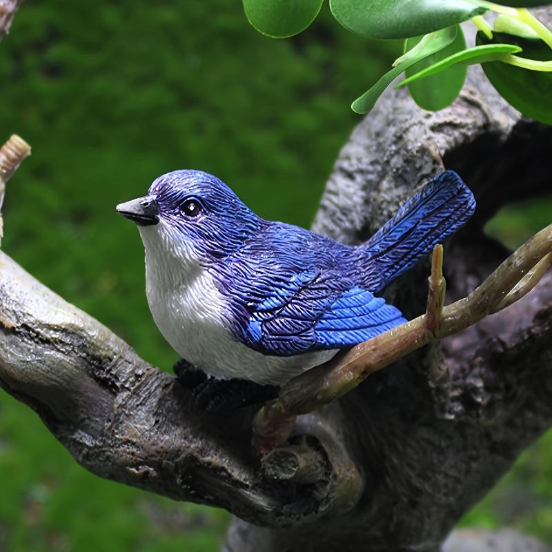 4PCS Micro Landscapes Mini Bird Figurines Nest of Bird Figures Animal Model Fairy Garden Decoration Home Decor Bonsai Ornaments