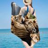 Lion Majesty In Fantasy Beach Towel, Super Soft Microfiber, Gift for Her/Him, Birthday, for Pool, Beach, Travel, Home Decor Fan Gifts
