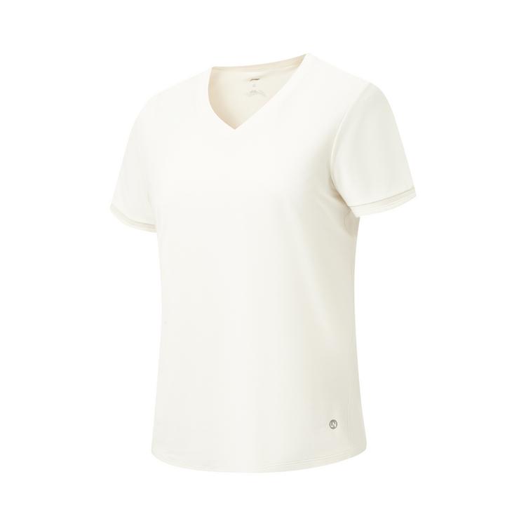 Li-Ning Quick-Dry Cool UV-Resistant Slim Fit V-Neck T-Shirt Women tops ATSW338-1 S
