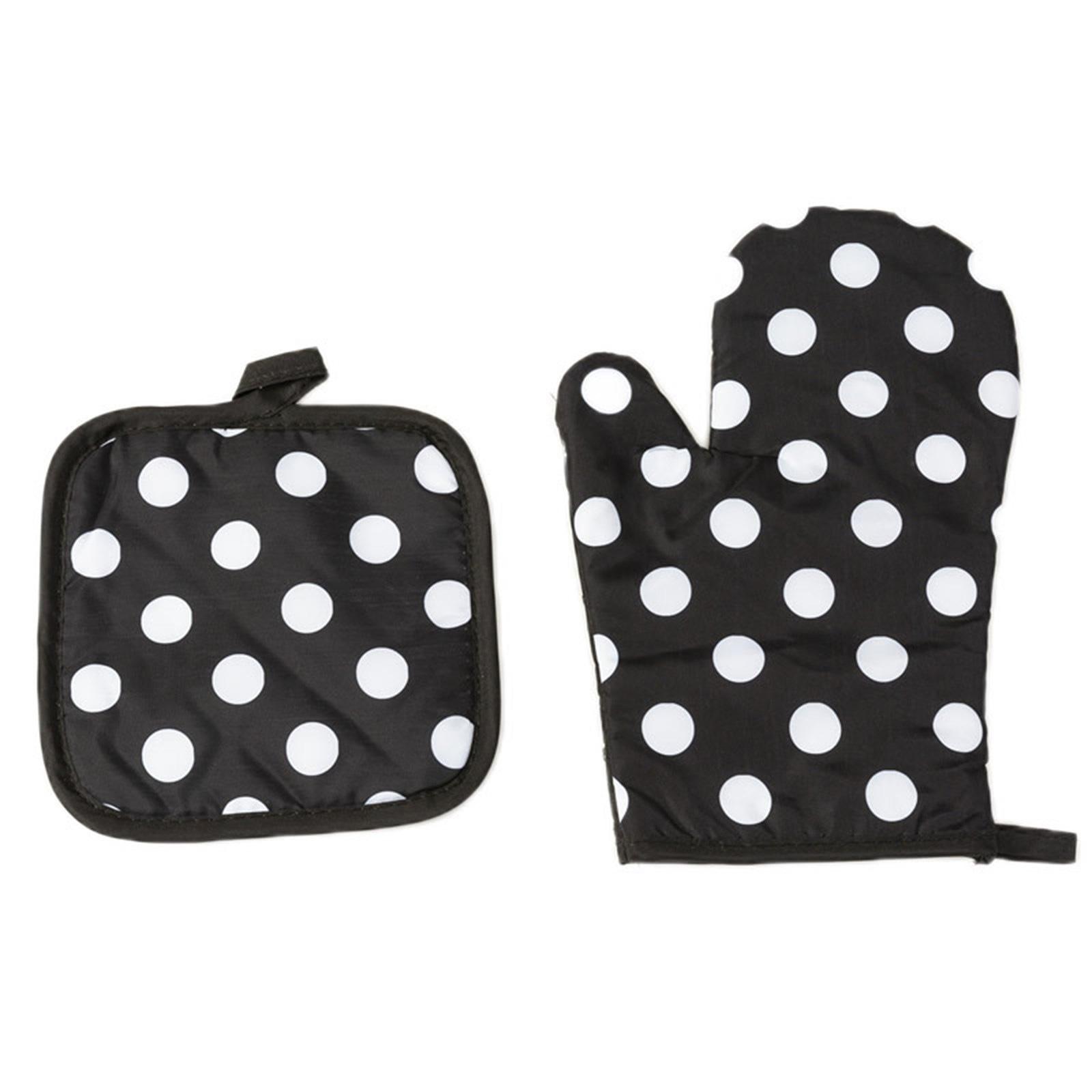 

Cooking Baking Gloves Oven Mitts Microwave Oven Gloves Home Kitchen Tool Potholder Pad for Cooking Baking Grilling K