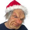 New Halloween Grandpa Wig and Mask Set Bald old man's terrifying mask