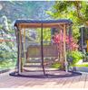 Patented Mosquito Net Outdoor Rocking Chair with Shade - Modern American Design for Garden & Balcony