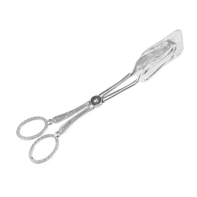 Retro European-style Cake Tongs Salad Tongs Dessert Baking BBQ Tools Food Tong Gold-plated Snack Clip Zinc Alloy Pastry Clamp