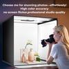 45/65cm Studio LED Light Box Folding with Background Studio Softbox Ring Light Board Photography Box and Bag For Studio Shooting