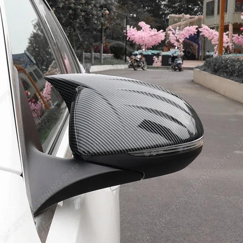 Gloss Black Side Rearview Mirror Covers For Mercedes Benz W206 S206 C180 C200 C200d C300 C300d C300e - Wing Mirror Caps