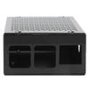 Aluminum Alloy Case Mesh Shell Vent Surface Black Motherboard Protection for Raspberry Pi
