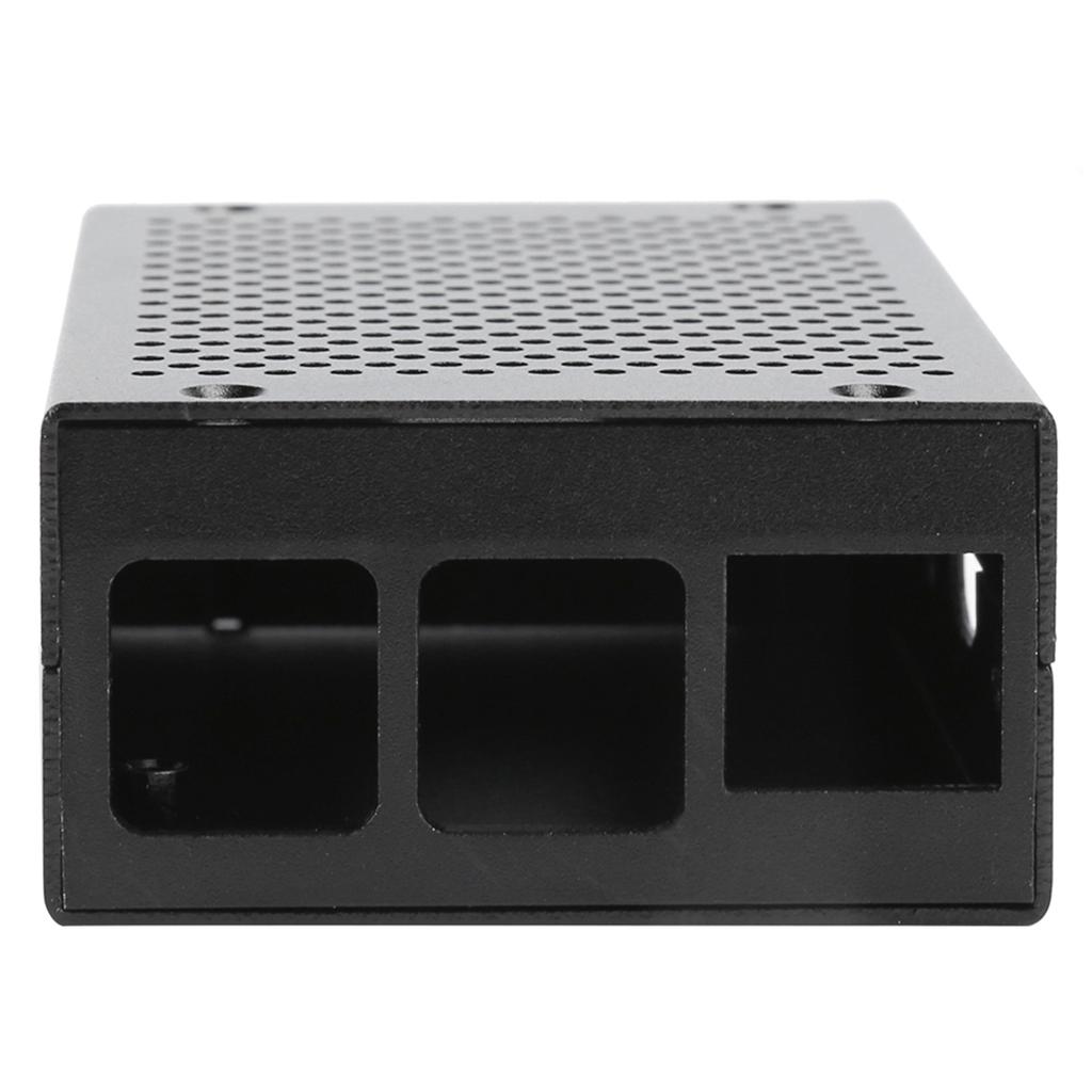 Aluminum Alloy Case Mesh Shell Vent Surface Black Motherboard Protection for Raspberry Pi