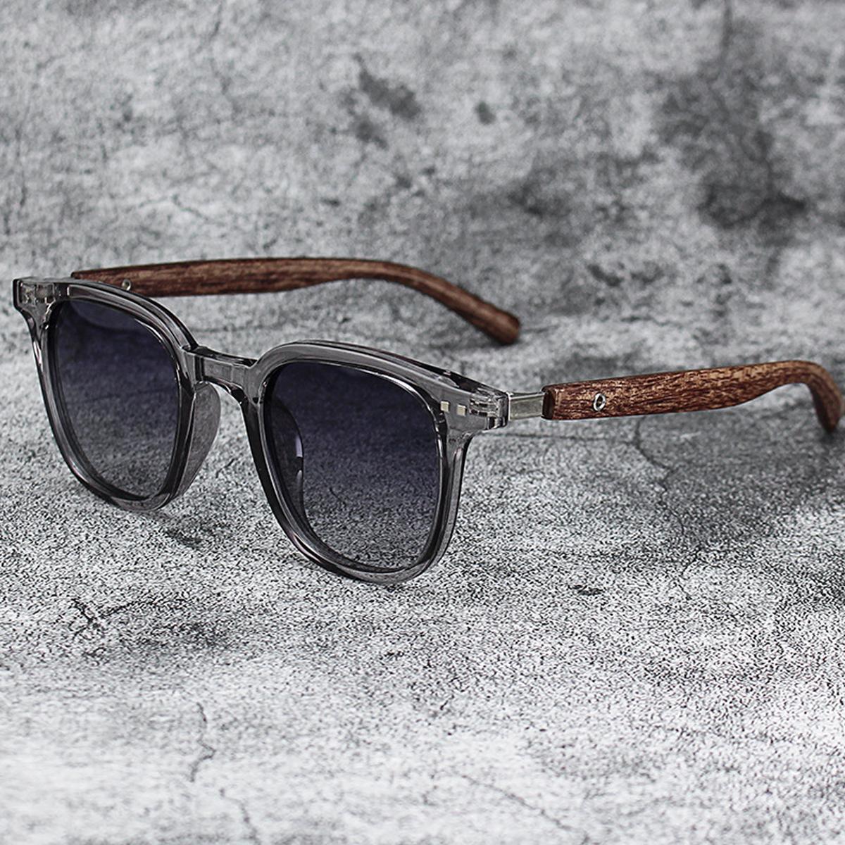 

Fashion Retro Wood Grain Sunglasses UV Protection for Men and Women Very Suitable for Outdoor Street Photography