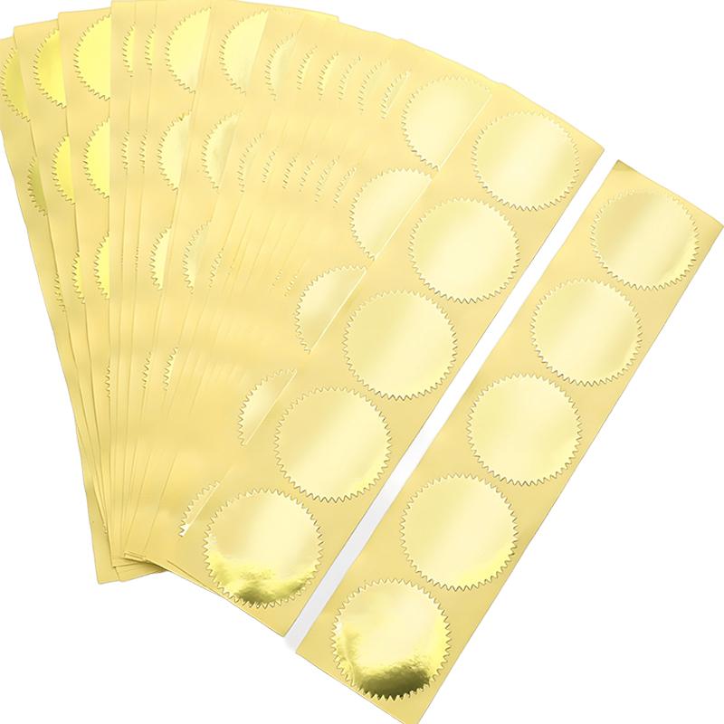 200 Stück Goldene Silberne Runde Zahnrad Aufkleber Selbstklebend 45mm Größe Präge Stempel Requisite Geschenkverpackung Umschlag Karten Dekoration ZYF