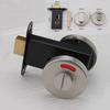 Bathroom Indicator Lock Commercial Keyless Door Lock Universal Barn Door Bolt Stainless Steel WC Toilet Door Lockset Knob