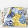 Blue marble pattern Printed Blanket for Sofa Bed Travel Camping Living Room Office Conditioning Blanket for All Seasons Gifts