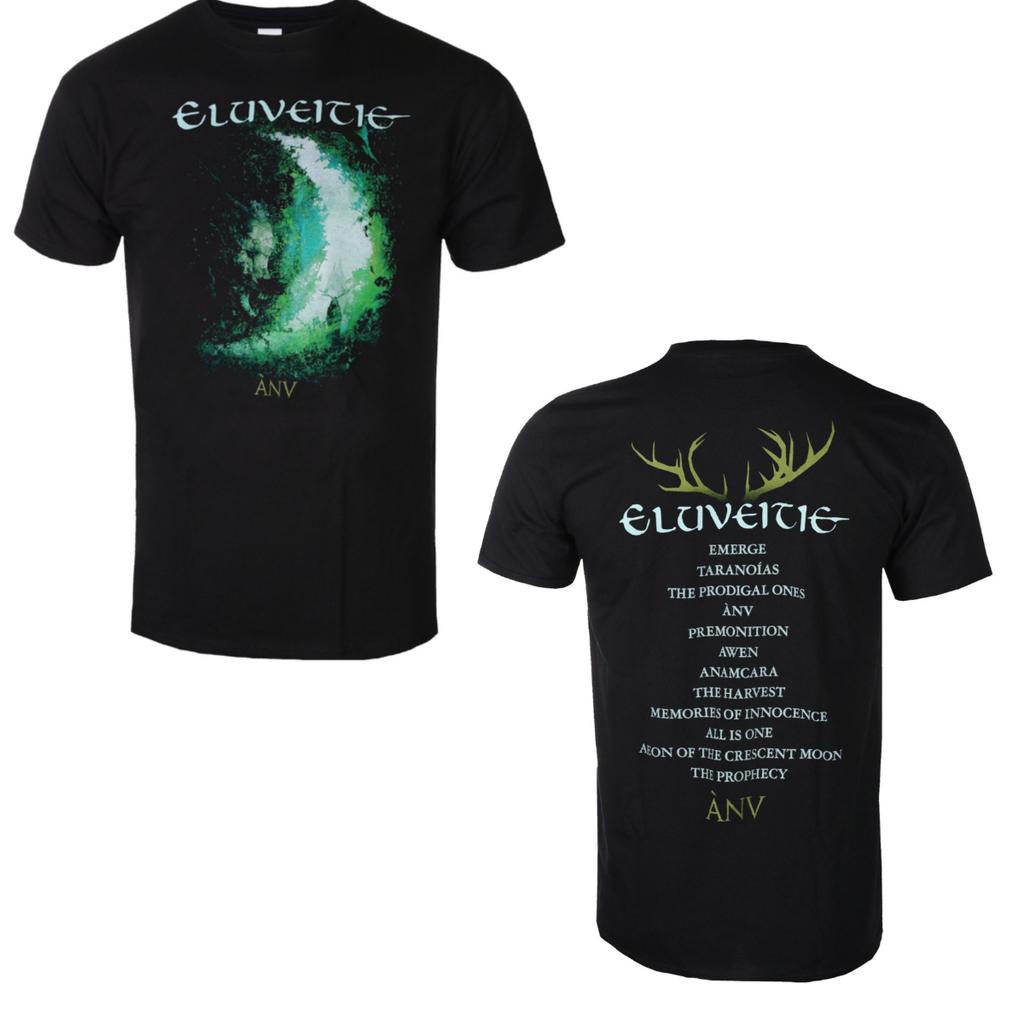 Heißes Eluveitie Band Grafik Baumwoll-T-Shirt Unisex Sommer Kurzarm Mode Marke Tee Luxus Lässig Vintage Retro Oberteil