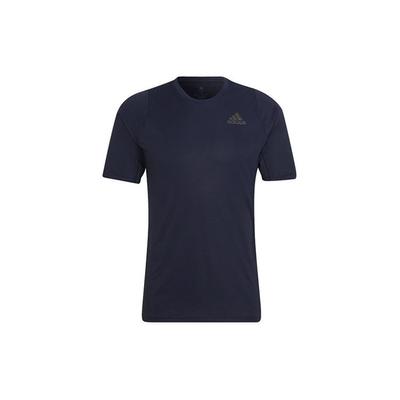 Solid Logo Short Sleeve T-Shirt Men Tops Navy-Blue HC0408
