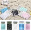Student Calculator LCD Display Large Screen Silicone Buttons Battery Powered 8-digit Handheld Study Electronic Calculator School Supplies