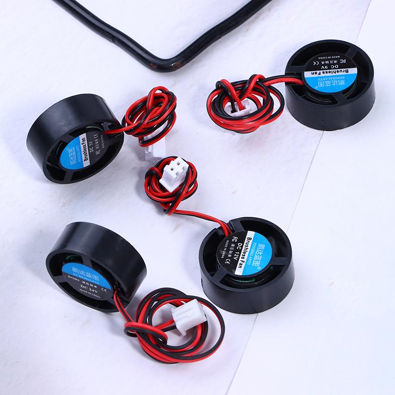 Mini 2510 25*10Mm Dc 5V 9V 12V 24V Kulatý 2-Pin Chladič Bezkomutátorový Chladič Čipové Sady Tichý Mini Notebook Mikro Chladicí Ventilátor