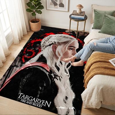 Targaryen Dynasty Living Room Non-Slip Area Rug Soft Carpet for Bedroom Game Playroom Sofa Office Home Decor Doormat Christmas Gift C9211410