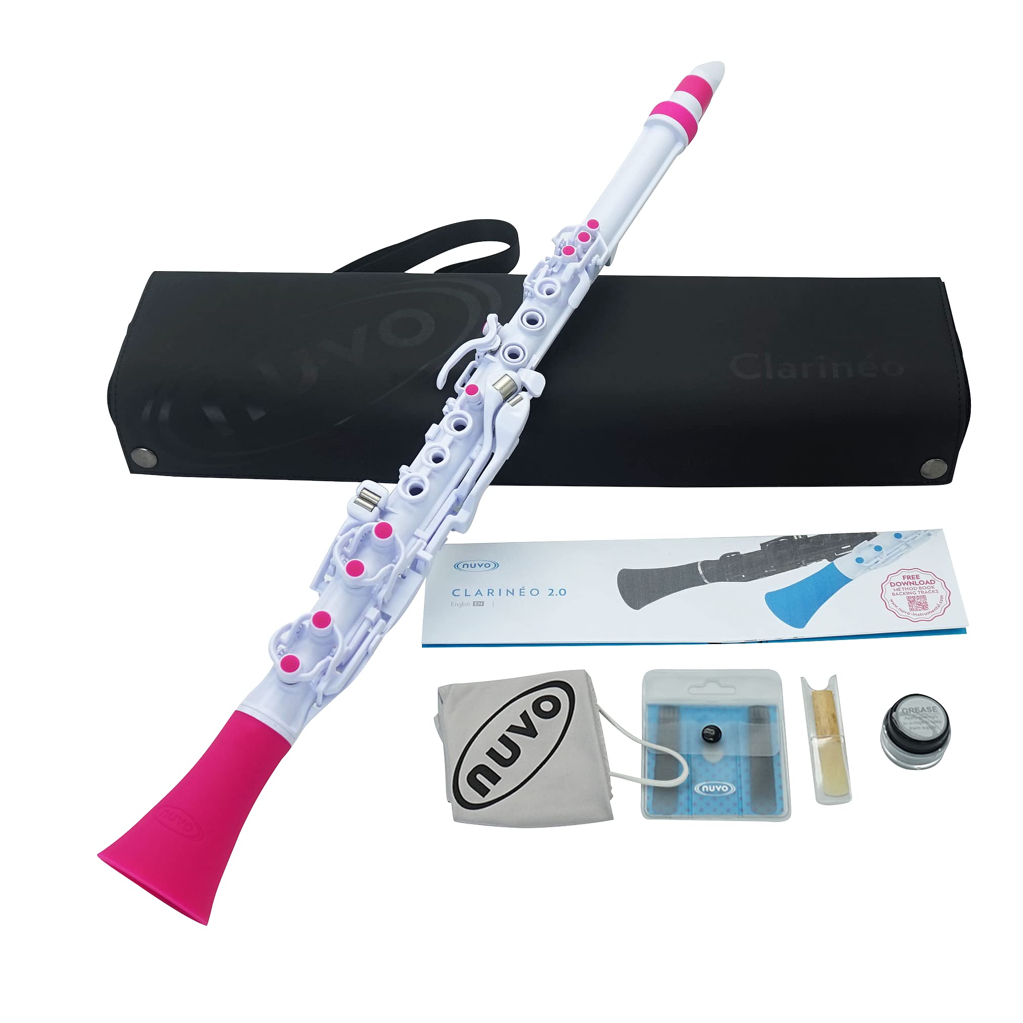 

NUVO Пластиковый духовой инструмент Полностью водонепроницаемый кларнет C Key Clarineo 2.0 ЧерныйЧерный N120CLBK (со специальным жестким футляром) []