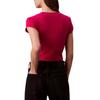 Calvin Klein Slim Fit Minimalist Soft Breathable Round Neck Short Sleeve T-Shirt Women Tops 47AB802-TRZ