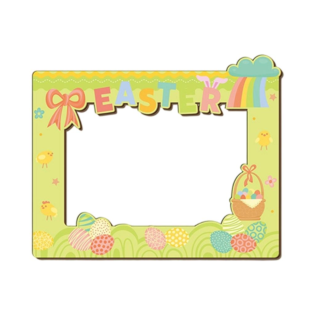 Easter Theme Wooden Photo Frame Egg Party Photo Props Desktop Creative Decoration Photo Frame