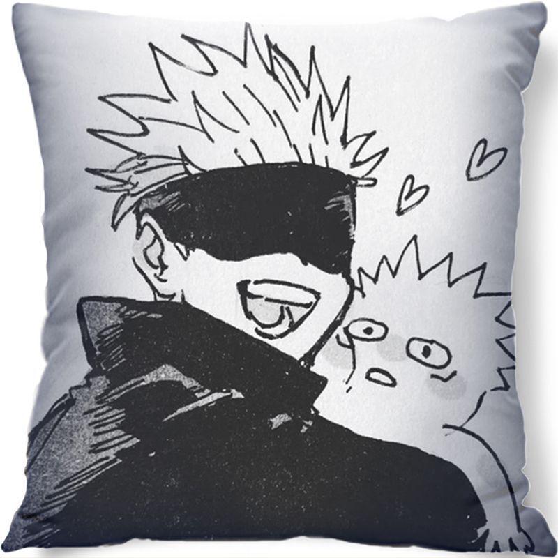 Gojo Satoru Jujutsu Kaisen Peripherie-Kissen Itadori Yuji Animation Schlafsaal Schlafzimmer Sofakissen Zweidimensionales quadratisches Kissen