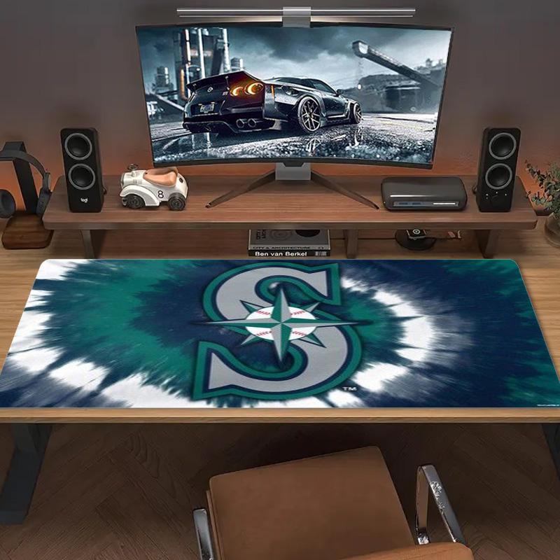 Seattle Mariners Art Color Mouse Pad Large Gaming Table Cushion Non-slip Laptop Tablet Big Mousepad XXL Mat Mini PC Playmat With Lock edge