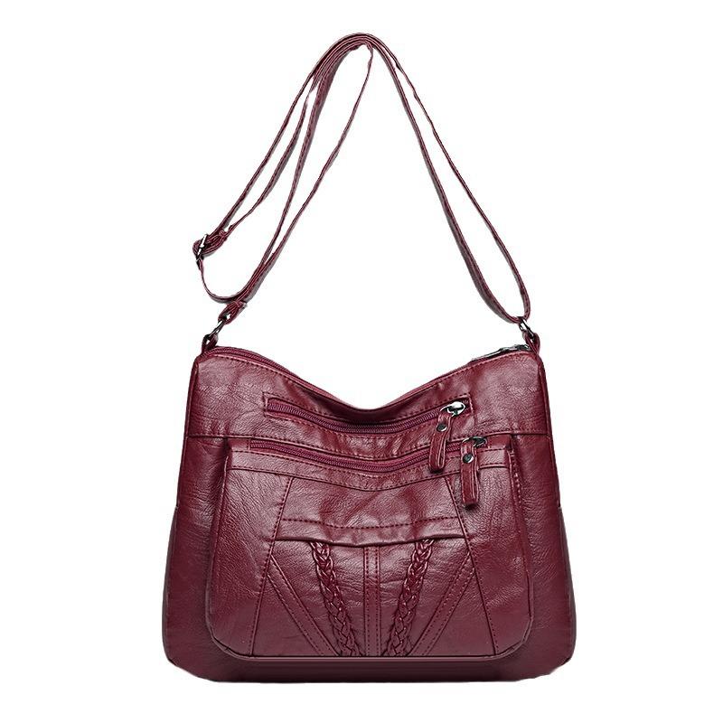 Mother Bag taška přes rameno Velkokapacitní crossbody taška pro tašku na mobilní telefon středního věku Vícekapsová taška