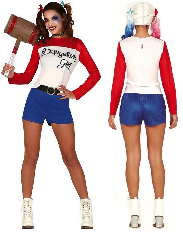 Super Merchant Kostuum Kleding Harley Gek Meisje 36-38 S