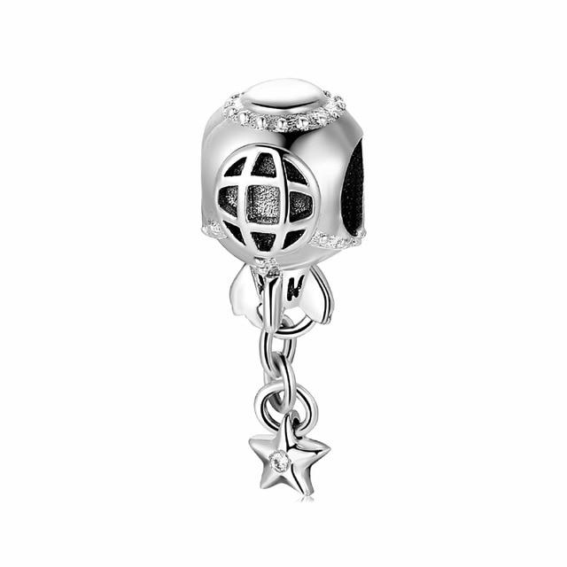 High Quality 925 Sterling Silver Rocket Shape Bead Charms Fit Original European Charm Bracelet Jewelry Making