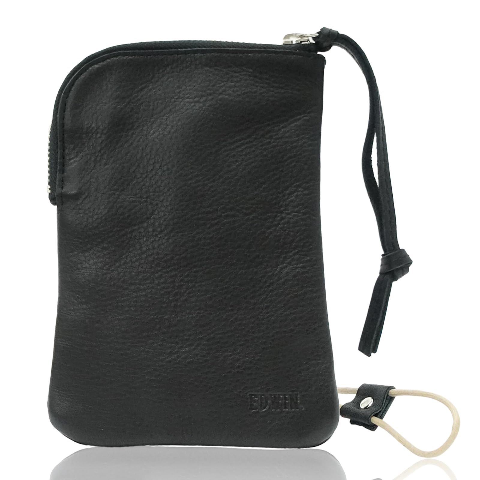 

Сумка Made in Japan Genuine Leather Cowhide Chrome Leather Smart Pouch Shoulder Crossbody 22269230 Black [Edwin] чорний