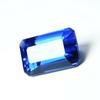 Natural Tanzanite Untreated Blue Emerald Cut 7 Carat Loose Gemstone