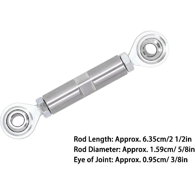 Alternator Tensioning Rod, 2 1/2In Adjuster Tensioner Rod,Short Alternator Bracket Stainless Steel Alternator Bracket Fit for Sbc 350 454 Engine