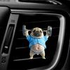 Puppy Car Air Freshener Acrylic Vent Clip Cute Dashboard Decor with Replaceable Scent Pads Lightweight Dog Lovers Gift Car Accessories
