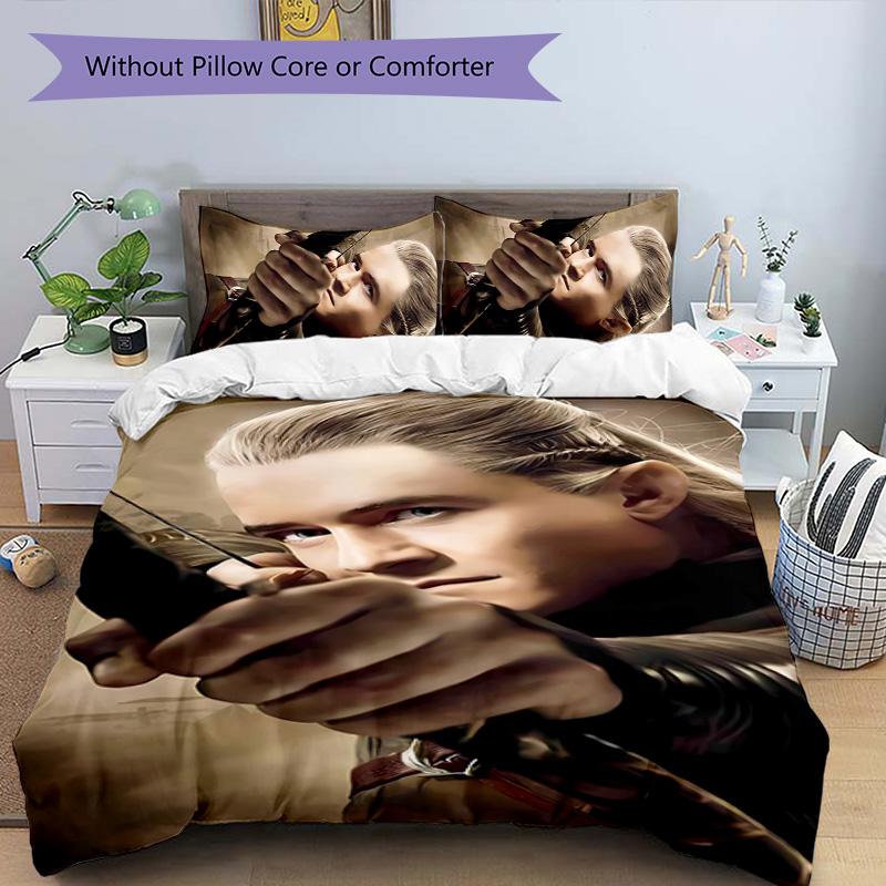 3pcs The Lord of the Rings1 pattern bedding set duvet cover set includes duvet cover &pillowcases, perfect all season bedroom decoration & gift