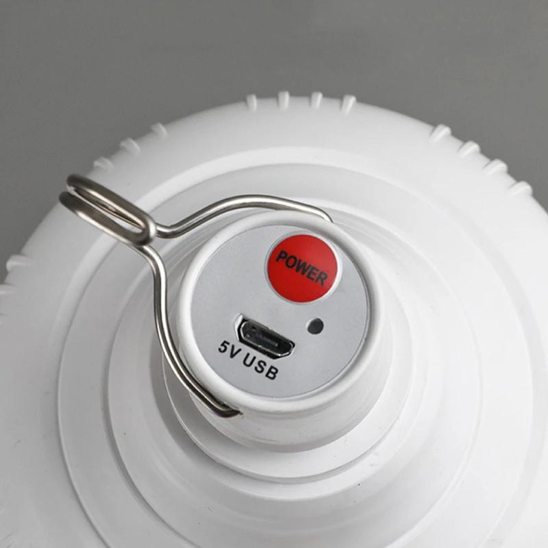 Portable Rechargeable LED Camping Light With Hook Outdoor Dimmable Tent Lantern Emergency Night Lamp For Hiking Travel Adventure