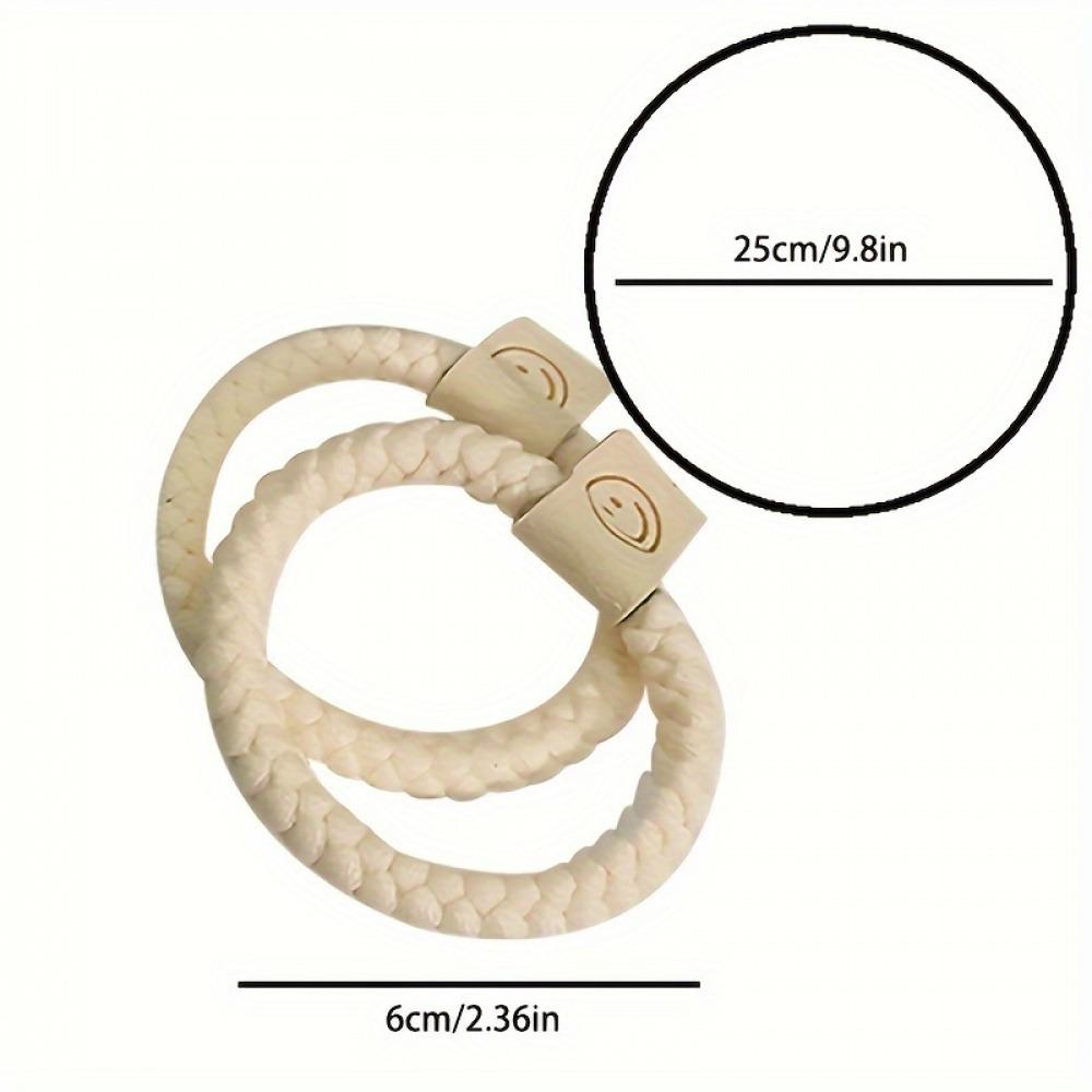 Set of 20 One Minimalist Fashion Hair Ring and Hair Bands-Cloth, Cute and Flexible Hair Bands, Valentine's Day Inspiration,