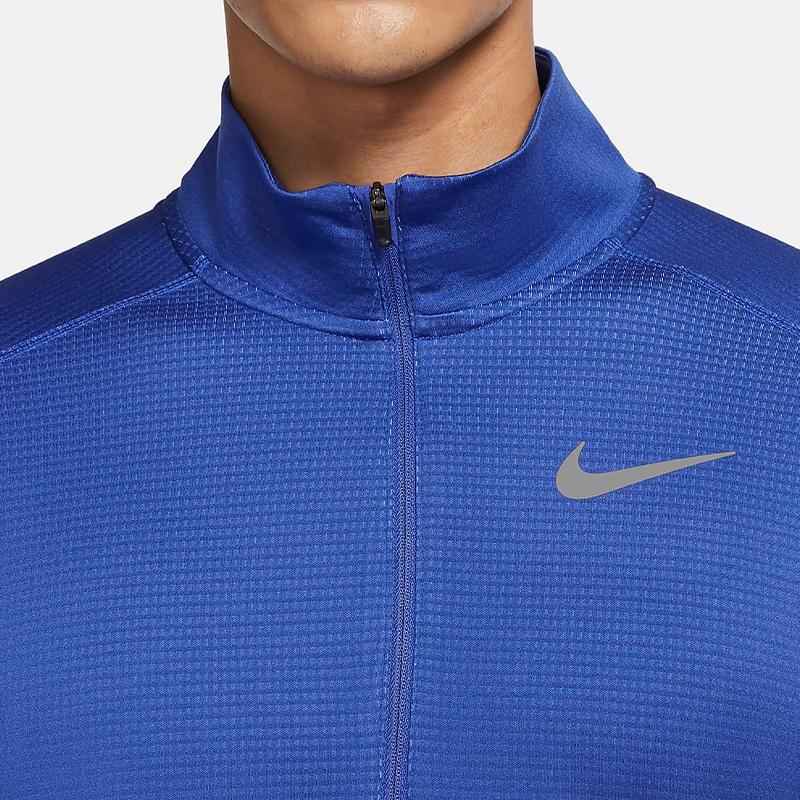 Nike Pacer Dri-FIT Cardigan Running Sports Long Sleeves T-shirt Royal blue Men's BV4756-431