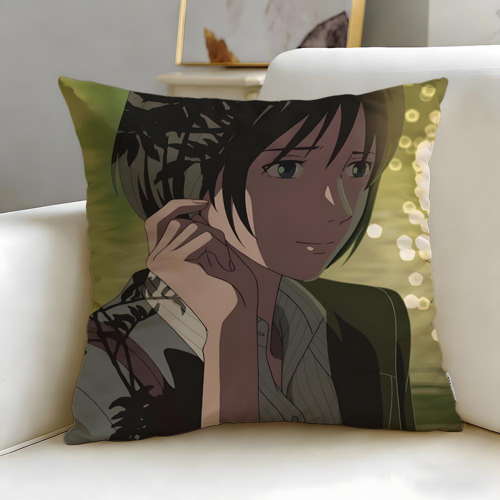 anime movie The Garden of Words Cushion Cover Soft EasyWash Pillow Case Versatile for Couch Bed Travel and Office