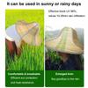 2Pcs Adjustable Foldable Straw Sun Hat Breathable Fishing Sunshade Caps Wide Brim Hat  Summer