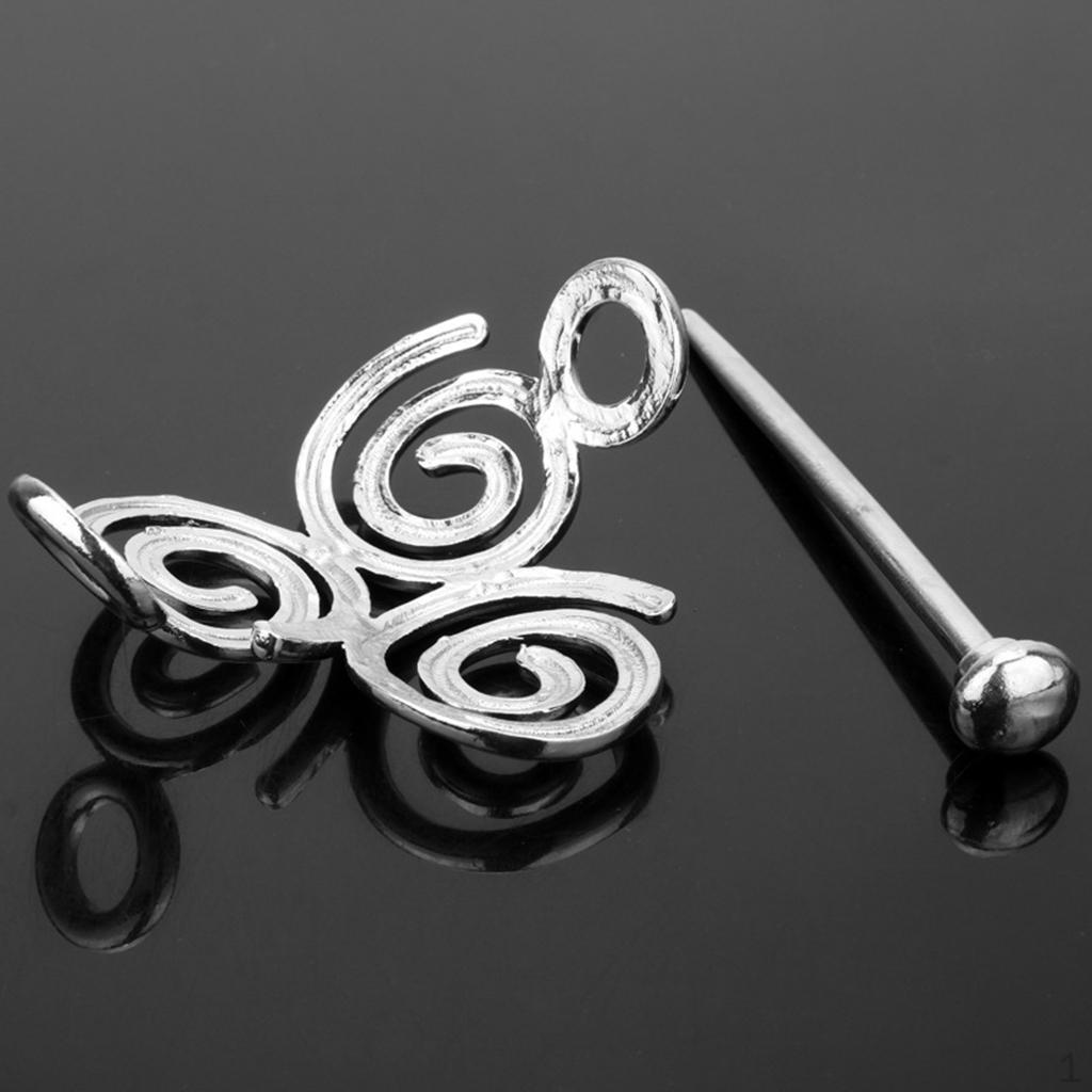 

Шпилька для волос викингов своими руками, свадебные женские аксессуары - серебро, 5,2x6x10,5 см