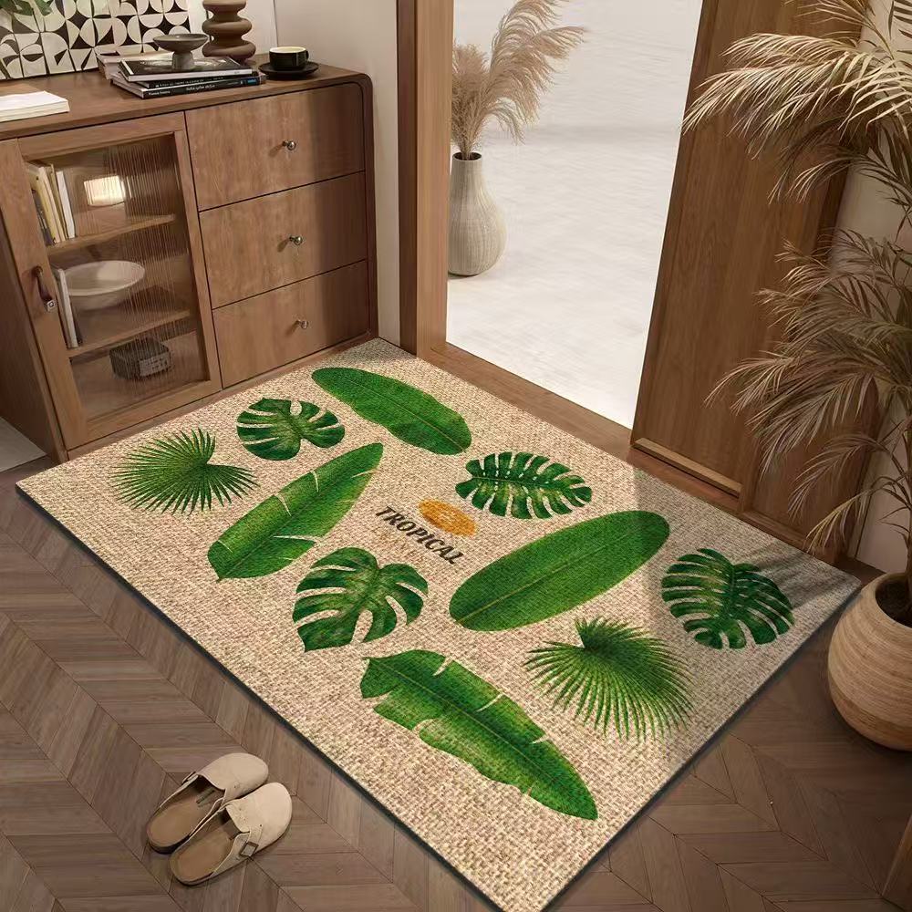Entrance Door Mat Household Wear-resistant and Anti Slip Mat Entrance Door Absorbent Quick Drying Mat