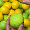Ručně vyráběný Křupavý citronový Antistresový Míček Mačkací Hračka, Měnící barvu Mango Mačkací Fidget Míček, ASMR Senzorická Hračka pro Úlevu od Stresu