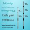 Hand-Crank Stainless Steel Telescopic Flagpole - Thickened, Outdoor, Handheld for Sports and Tour Guide Use