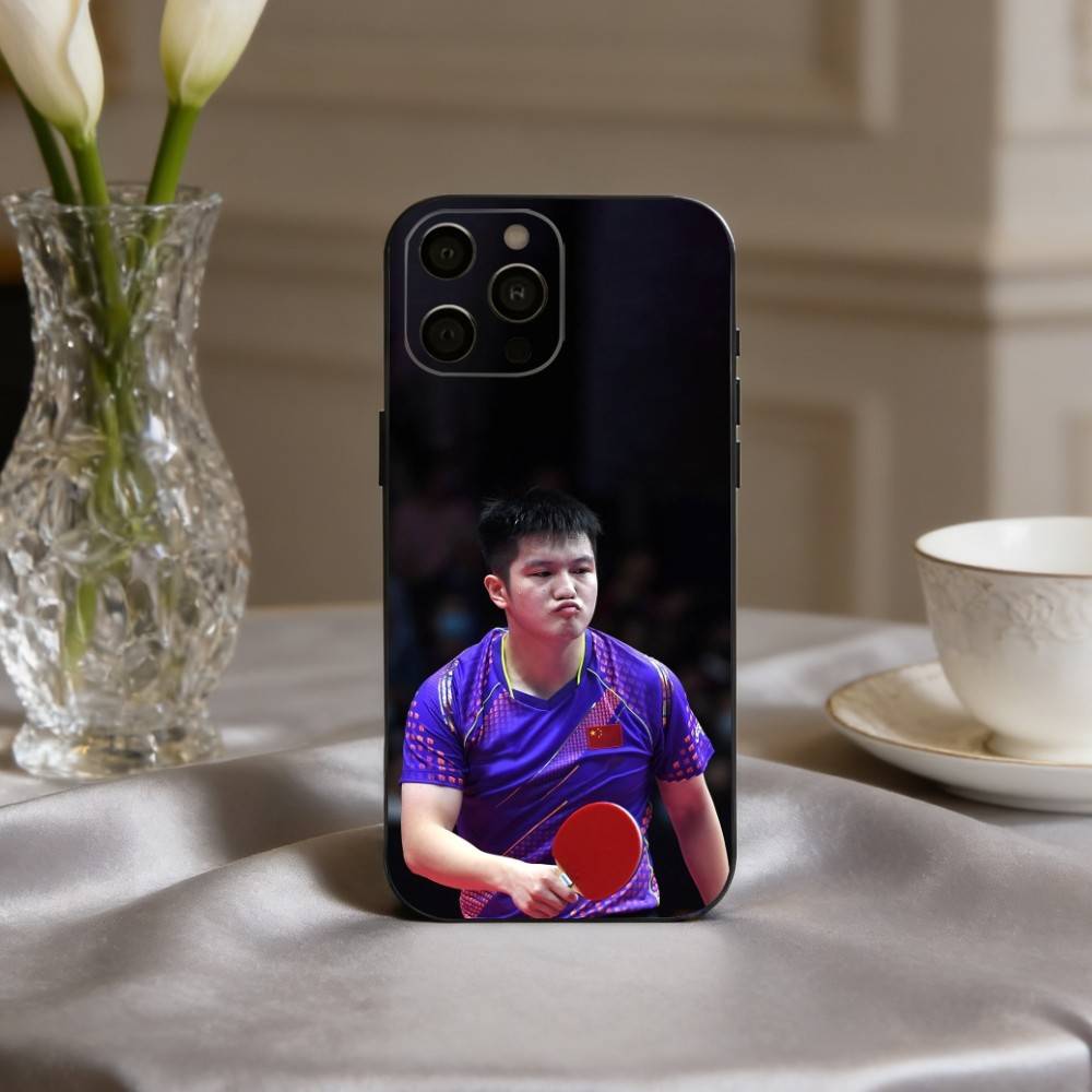Dedicated Fan Zhendong Sport Phone Case For iPhone 17,16,15,14,13,12,11 Plus,Pro Max,XS,Soft Silicone Black Cover