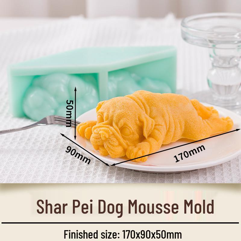 In-Stock Silicone Sheep Mousse Mold - 3D Cartoon, Food-Grade, Cute & Creative Design