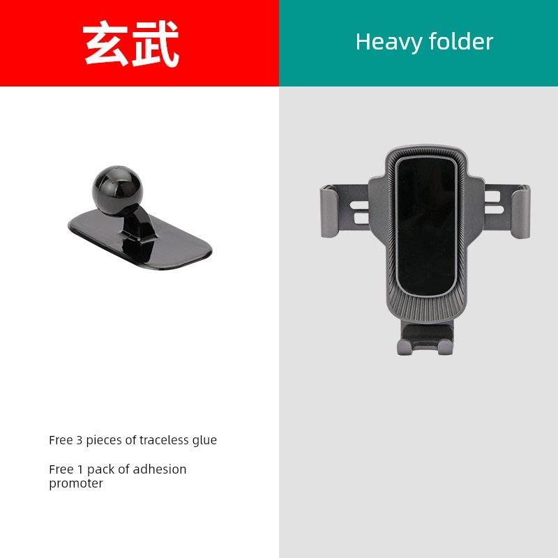 Car-Mounted Bracket with Gravity Support, Fixed Navigation Stand, Adhesive Air Vent Clip, Front Windshield Mount, Optional Multifunctional