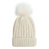 Fashion Solid Color Knitted Hat Pompom Thick Casual Simple Fall Winter All-match